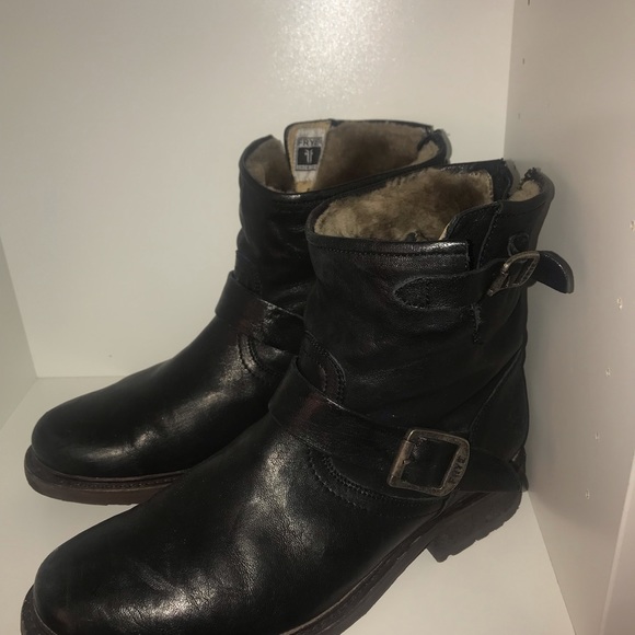 Frye leather moto boots - Picture 3 of 4